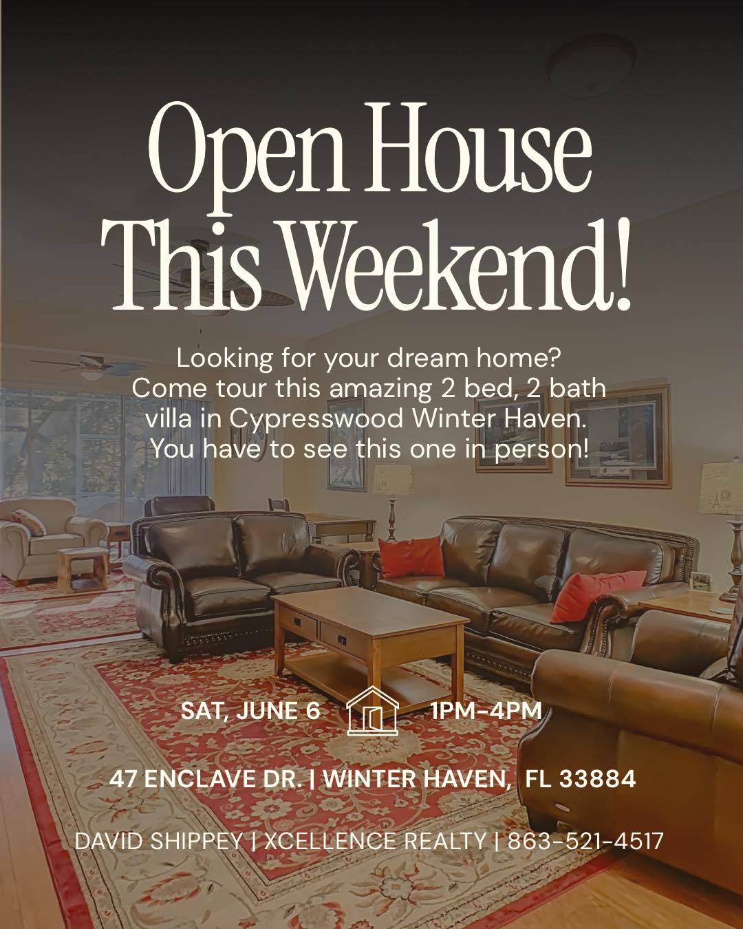 Open House 47 Enclave Dr., Winter Haven, FL 33884 Saturday 6/6 1pm-4pm